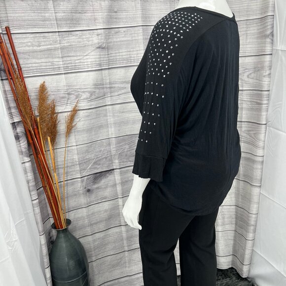 Apt. 9 Black Studded Top – Size 1X - Picture 2 of 6